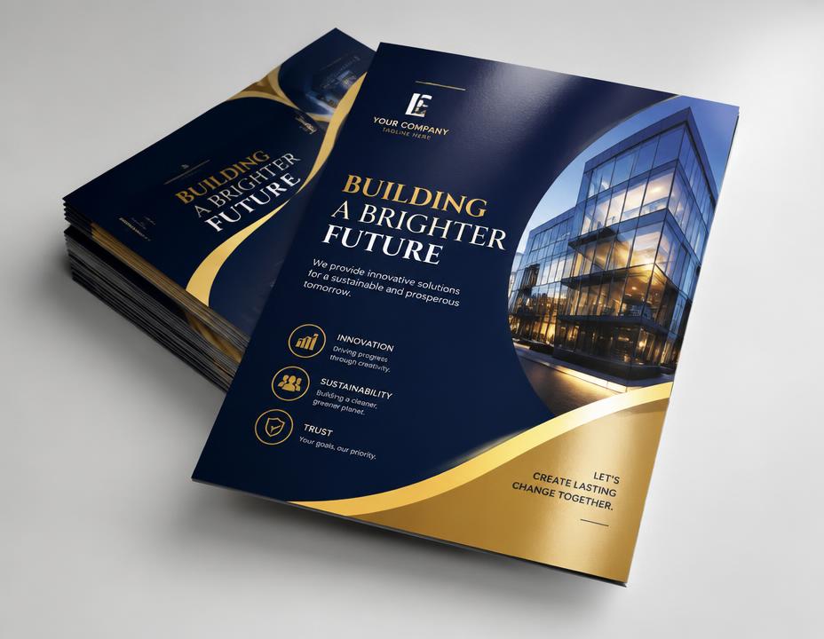 Stack of promotional flyers